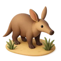 3D isometric icon of Aardvark