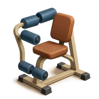 3D isometric icon of Ab Crunch Machine