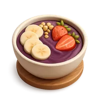 3D isometric icon of Acai Bowl