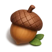 3D isometric icon of Acorn Cap