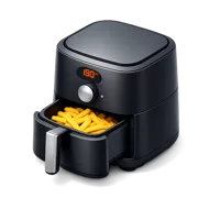 Isometric 3D Air Fryer icon for kitchen appliance, cooking, and smart home visuals