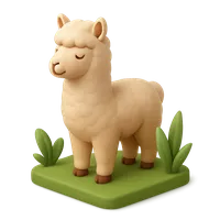 3D isometric icon of Alpaca