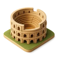 3D isometric icon of Amphitheater