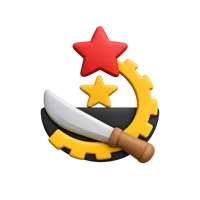 Angola front-facing 3D UI icon for travel apps, geography tools, maps, and country selection interfaces