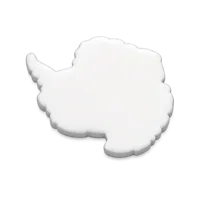 Front-facing Antarctica 3D icon for geography, travel, education, and map UI design