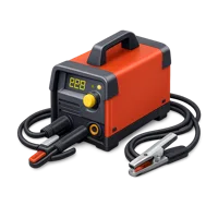Isometric 3D arc welder icon for workshop, industrial repair, and construction equipment visuals