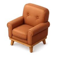 3D isometric icon of Armchair