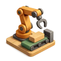 3D isometric icon of Assembly Robot