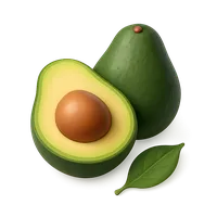 3D isometric icon of Avocado