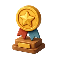 3D isometric icon of Award
