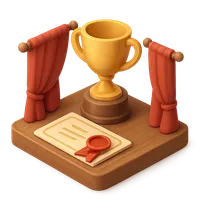 3D isometric icon of Award Ceremony