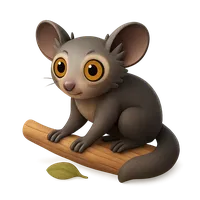 3D isometric icon of Aye Aye