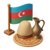3D isometric icon of Azerbaijan