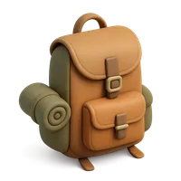 3D isometric icon of Backpack