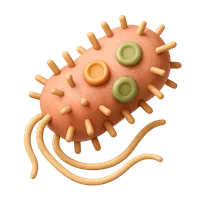 3D isometric icon of Bacteria