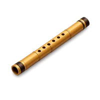 Bamboo flute isometric 3D icon for music, culture, and traditional instrument themed designs