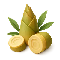 3D isometric icon of Bamboo Shoots