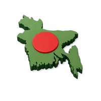 Bangladesh isometric 3D icon for free download, suitable for travel, geography, and country map designs.