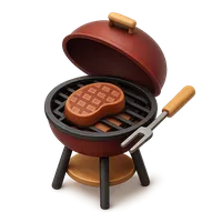 3D isometric icon of Barbecue