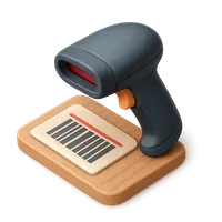 3D isometric icon of Barcode Scanner