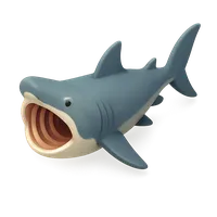 3D isometric icon of Basking Shark