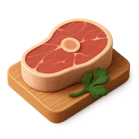 3D isometric icon of Beef
