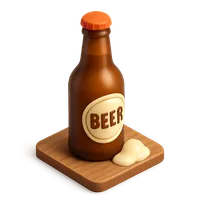 3D isometric icon of Beer Bottle
