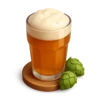 3D isometric icon of Beer Glass