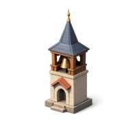 Bell Tower isometric 3D icon for landmark, heritage, and travel themed design projects