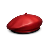 Isometric 3D beret icon, free download for fashion, clothing, and accessory themed design projects.