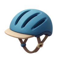3D isometric icon of Bicycle helmet