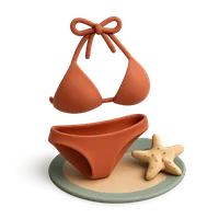 3D isometric icon of Bikini