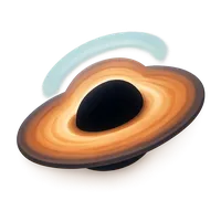 3D isometric icon of Black Hole