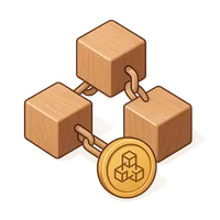3D isometric icon of Blockchain