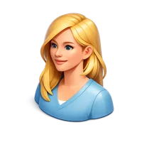 Blonde woman isometric 3D icon for avatars, profiles, and people-themed digital designs