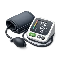Blood pressure cuff isometric 3D icon for healthcare, clinic, and medical monitoring visuals