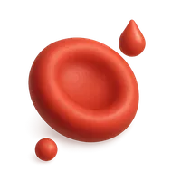 3D isometric icon of Blood cell