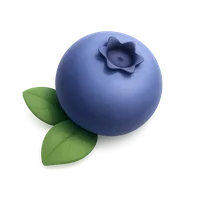3D isometric icon of Blueberry