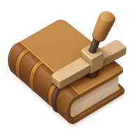 3D isometric icon of Book Binding