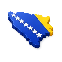 Bosnia and Herzegovina isometric 3D icon for travel, geography, and country collection designs