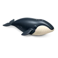 Bowhead Whale isometric 3D icon for marine wildlife, ocean, and nature themed designs