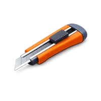 Isometric 3D box cutter icon for packaging, shipping, warehouse, and utility tool visuals