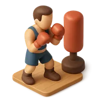 3D isometric icon of Boxer