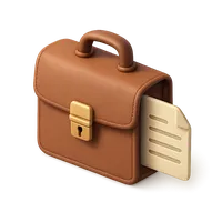 3D isometric icon of Briefcase