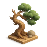 3D isometric icon of Bristlecone Pine