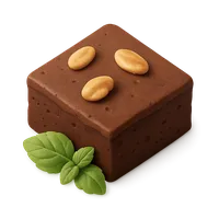 3D isometric icon of Brownie