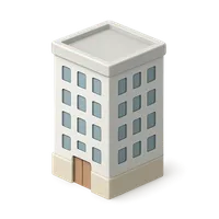 3D isometric icon of Building