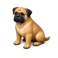Bullmastiff isometric 3D icon, free download for pet, dog breed, and veterinary design projects.