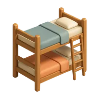 3D isometric icon of Bunk Bed