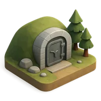3D isometric icon of Bunker